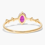 Luxury gemstone ring featuring vibrant colored stone with brilliant shine and classic design