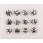 salt and pepper diamond, round cut natural diamond, 1 ct natural diamond, salt and pepper diamond ring