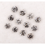salt and pepper diamond, round cut natural diamond, 1 ct natural diamond, salt and pepper diamond ring