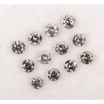 salt and pepper diamond, round cut natural diamond, 1 ct natural diamond, salt and pepper diamond ring