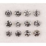 salt and pepper diamond, round cut natural diamond, 1 ct natural diamond, salt and pepper diamond ring