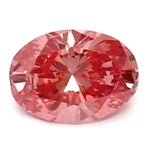 0.84 carat cushion cut vivid pink lab grown diamond ring IGI certified elegant luxury engagement jewelry for women