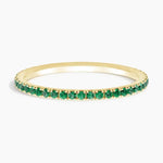 Delicate gemstone ring with pear shaped stone and thin band for feminine jewelry style