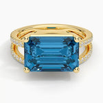 Classic gemstone ring with elegant design and sparkling stones, perfect for timeless and graceful jewelry lovers