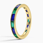 Unique gemstone ring with lab grown diamond accents in a bold and elegant fine jewelry design