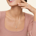 Lab created gemstone necklace with radiant stones in a fine gold chain elegant look