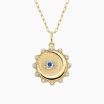 Dainty lab created gemstone necklace with colorful stones and elegant minimalist style