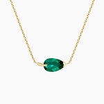 Unique lab created gemstone necklace with artistic design and brilliant stone sparkle