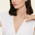 Classic lab created gemstone necklace with refined setting and sparkling centerpiece stone