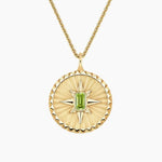 Lab created gemstone necklace with dazzling shine and elegant handcrafted design