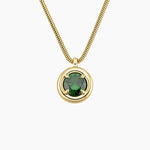 Luxury lab created gemstone necklace with vibrant stones and delicate chain for women