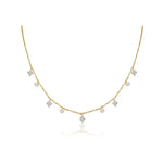 1.03 Ct Gold shell necklace pendant shaped like a seashell.