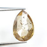 yellow colour pear diamond engagement ring