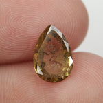 yellow colour pear diamond engagement ring