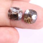 6.05 Ct Cushion Cut Diamond Salt And Pepper Diamond Brown Colored Diamond Use For Jewerly Unique Diamond