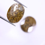 3.56 Ct Yellow Oval Cut Diamond Salt And Pepper Diamond Use For Jewerly Unique Designer