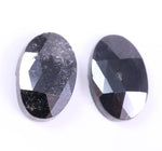 3.68 Ct Black Colored Diamond Oval Cut Diamond Salt And Pepper Diamond Use For Jewerly Unique Diamond