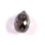 0.79 Ct Briolette Cut Brown Fancy Natural Earth Mined Loose Diamond for Custom Jewelry