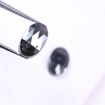 3.68 Ct Black Colored Diamond Oval Cut Diamond Salt And Pepper Diamond Use For Jewerly Unique Diamond