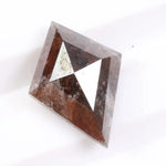 1.42 Ct kite cut fancy brown natural diamond loose stone with unique geometric shape and warm earthy tone, ideal for custom engagement ring or bespoke jewelry setting