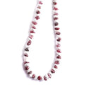 Natural red and white rough diamond beads uncut, raw gemstones with striking color contrast, perfect for artisan jewelry, handmade necklaces, bracelets, and designs