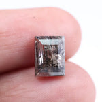 2.50 carat fancy rectangular lab grown CVD diamond loose stone with brilliant sparkle, certified diamond for handmade jewelry and custom engagement ring settings