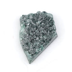 blue color rough diamond engagement rings women's rough-cut diamond ring