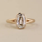 2 ct emerald cut diamond solitaire ring in rose gold ethical diamond ring antique wedding sets gothic engagement rings Emerald cut diamond