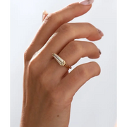 East to West 2.34 Ct Shield Baguette Moissanite Ring – Unique Geometric Step Cut Statement Yellow Gold Ring