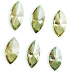 Marquise cut fancy green yellow CVD lab grown diamond loose stone, sparkling lab created diamond for rings, earrings and fine jewelry