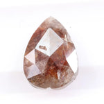 1.38 Ct pear cut brown diamond loose fine natural fancy color sparkling stone for custom engagement ring