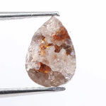 1.38 Ct pear cut brown diamond loose fine natural fancy color sparkling stone for custom engagement ring