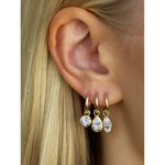 1.00 Ct Pear Marquise & Round Cut Diamond Lab Grown Diamond Yellow Gold Plated Diamond Fancy Engagement Earrings Diamond