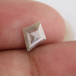 0.42 Ct kite cut brown and grey natural diamond with soft earthy tones and elegant geometric shape for custom jewelry