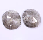 6.95 Ct Cushion Cut Diamond Pair Grey Colored Diamond Pair Use For Jewerly Unique Salt And Pepper Diamond