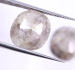 6.95 Ct Cushion Cut Diamond Pair Grey Colored Diamond Pair Use For Jewerly Unique Salt And Pepper Diamond