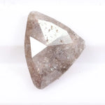 Natural pink peach diamond loose stone with deep color and bold appearance. Earth mined fancy diamond perfect for modern engagement rings.