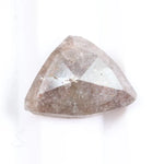 Natural pink peach diamond loose stone with deep color and bold appearance. Earth mined fancy diamond perfect for modern engagement rings.