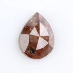 0.94 Ct brown pear cut natural diamond with elegant teardrop shape and warm tone for custom luxury jewelry