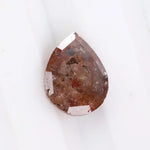 0.94 Ct brown pear cut natural diamond with elegant teardrop shape and warm tone for custom luxury jewelry