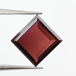 brown colour brilliant square lab grown diamond engagement ring
