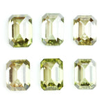 Emerald cut olive green lab grown diamond with step cut facets, fancy green yellow loose stone for luxury custom jewelry and designer rings