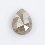0.76 Ct Grey pear cut natural diamond with soft brilliance and elegant teardrop shape for timeless fine jewelry