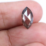 1.36 Ct marquise cut brown lab grown diamond loose stone with rich chocolate color for rings or custom jewelry.