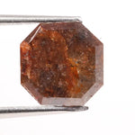 1.93 carat natural Asscher cut brown diamond loose fancy color stone for custom engagement ring