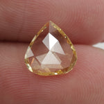 yellow color brilliant pear diamond engagement ring