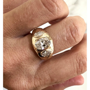 Vintage-Inspired 2.24 Ct Oval Lab Grown Diamond Ring in Yellow Gold