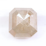 2.16 carat natural loose Asscher cut light brown diamond fancy color for custom engagement ring