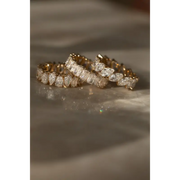 Lab Grown Diamond Eternity Band, Marquise, Pear, Emerald Cut Full Eternity Wedding Band Ring