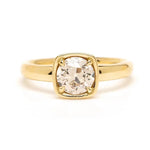 Fancy Cushion Shaped Diamond Gold Plated Diamond Oval Cut Diamond  Women Engagement Diamond Ring Wedding Ring 1.00 Ct